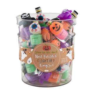Mud Pie Halloween Nail Polish & Ring Sets