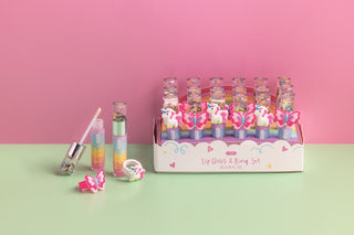 Mud Pie Lip Gloss & Ring Sets
