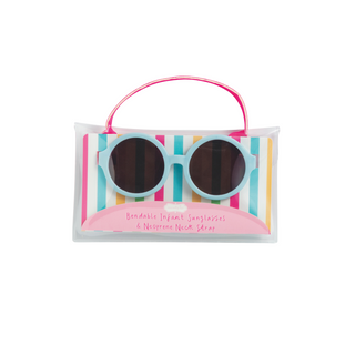 Mud Pie Bendable Baby Girl Sunglasses Blue