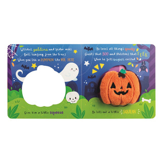 Halloween Plush Ghost Book, White