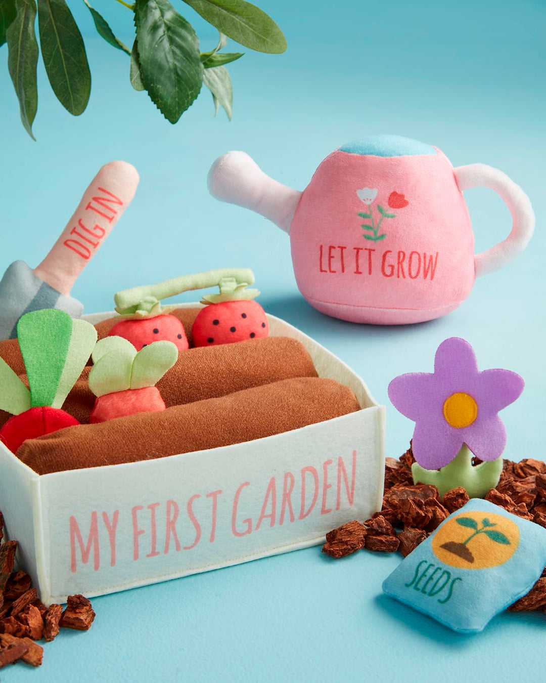 Mud Pie My First Garden Plush Set