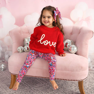Gigi and Max - Love Red SWEATER Valentines Baby Toddler Kids Clothing Top