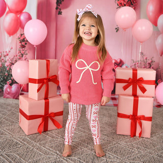 Gigi and Max - Hallie LEGGINGS Valentines Day Bamboo Kids Toddler Clothing