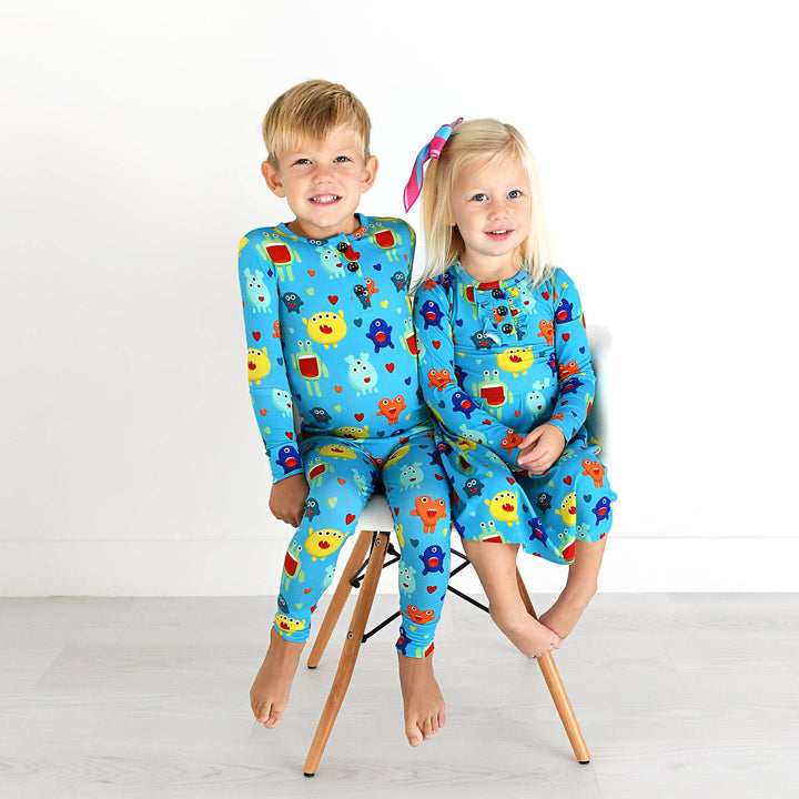 Gigi and Max - Finn Two Piece Valentines Day Outfit Bamboo Monster