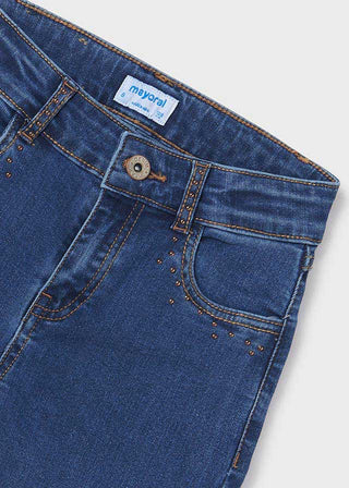 Mayoral Flared Long Denim Pant Tween Girl