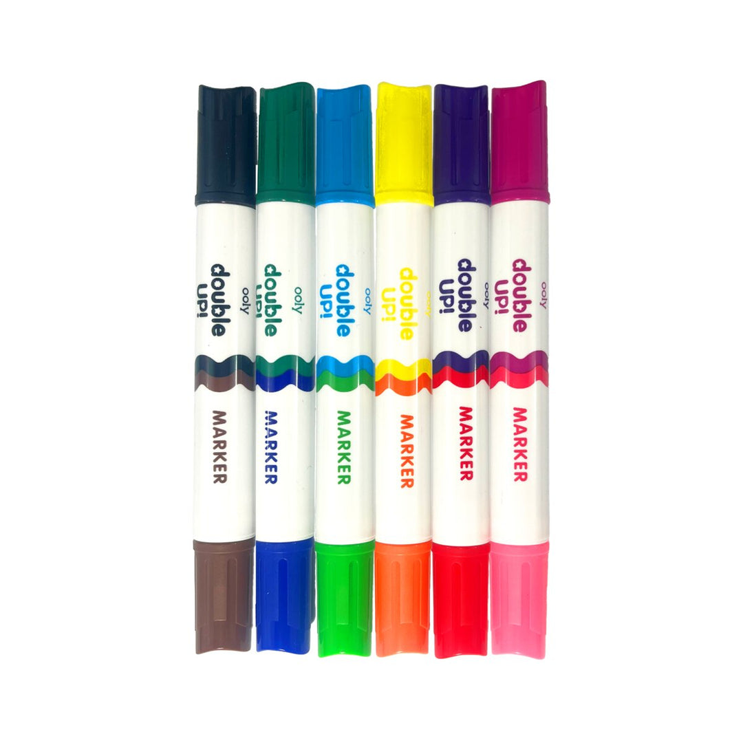 OOLY Double Up! Double-Ended Markers - Set of 6