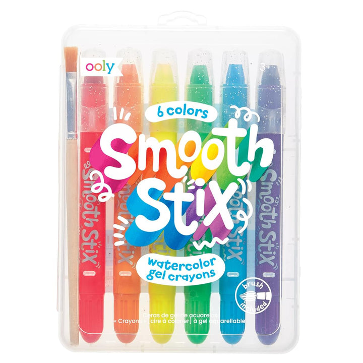 OOLY Smooth Stix Watercolor Gel Crayons 6 pack