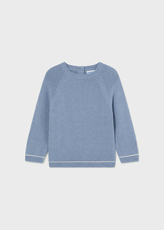 Mayoral Basic Crew Neck Sweater Blue