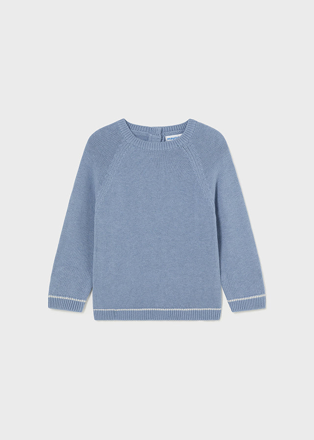 Mayoral Basic Crew Neck Sweater Blue