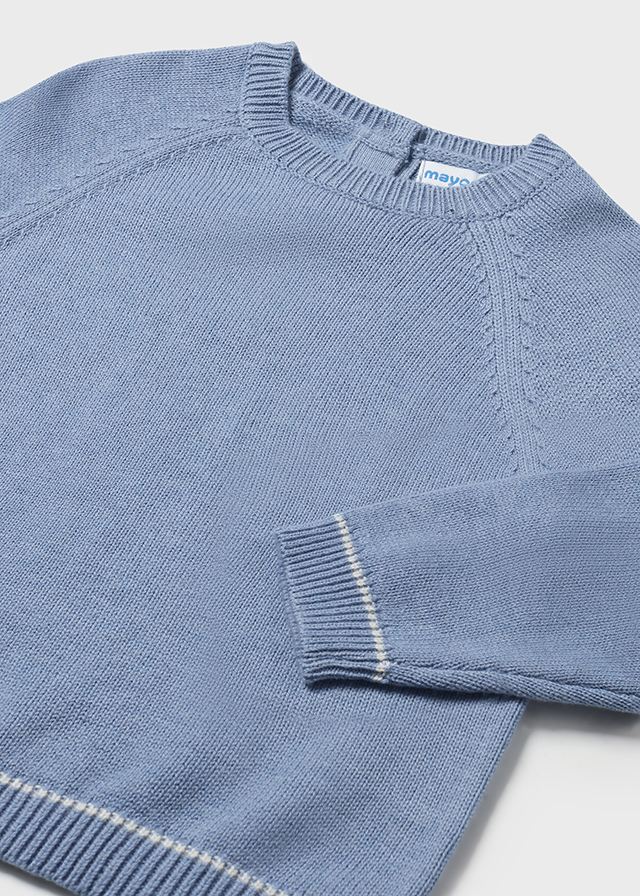 Mayoral Basic Crew Neck Sweater Blue