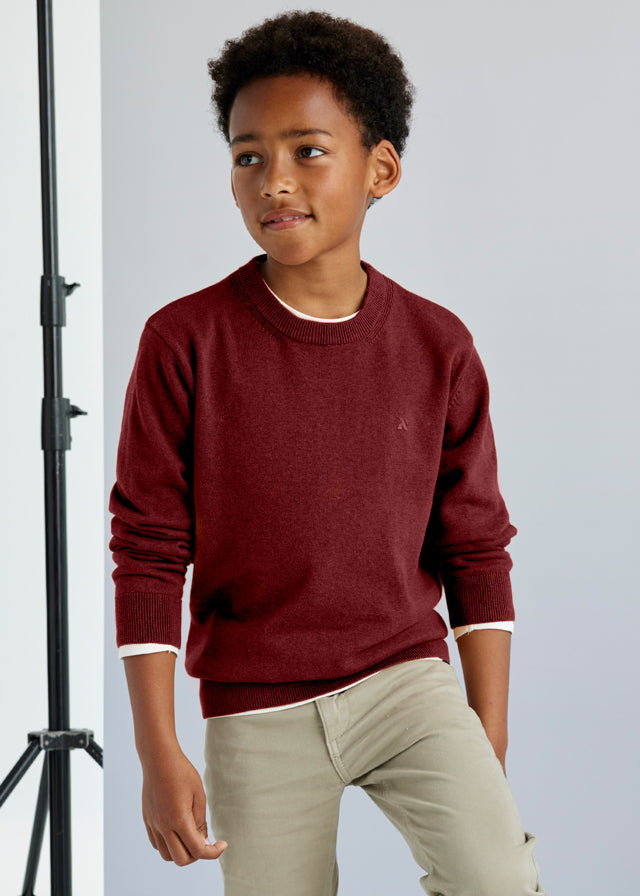 Mayoral Basic Cotton Jumper Wine