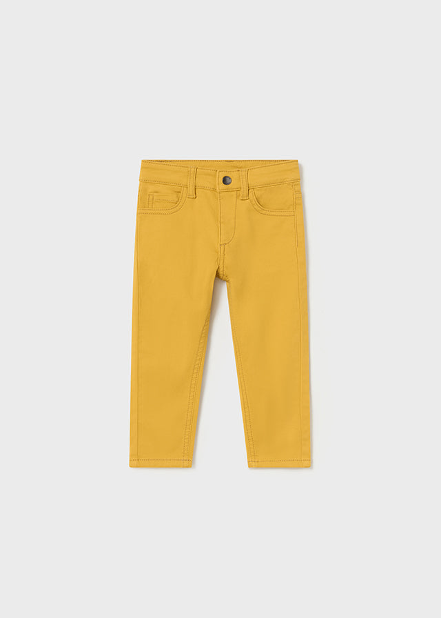 Mayoral 5 Pocket Slim Fit Yellow Pants