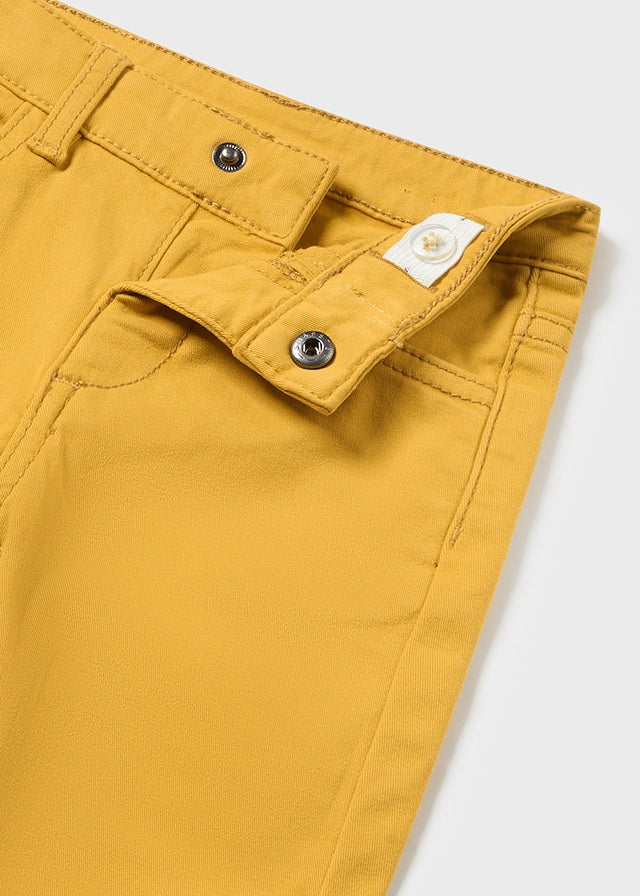 Mayoral 5 Pocket Slim Fit Yellow Pants