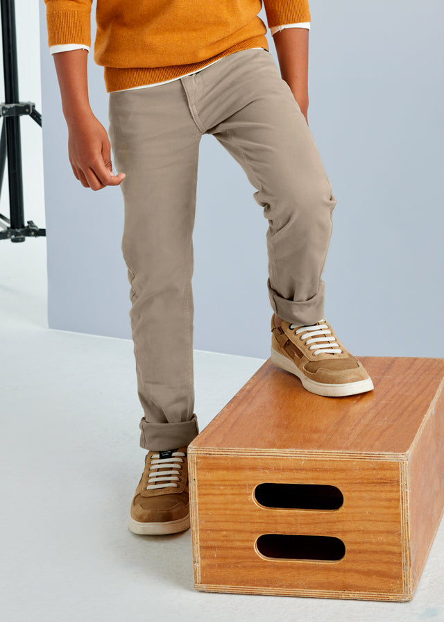 Mayoral 5 Pocket Slim Fit Tan Jeans