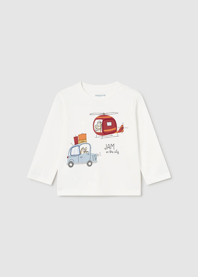 Mayoral L/S T-Shirt Hurry Up