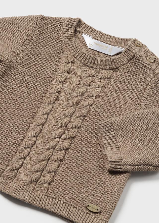 Mayoral Textured Tan Sweater