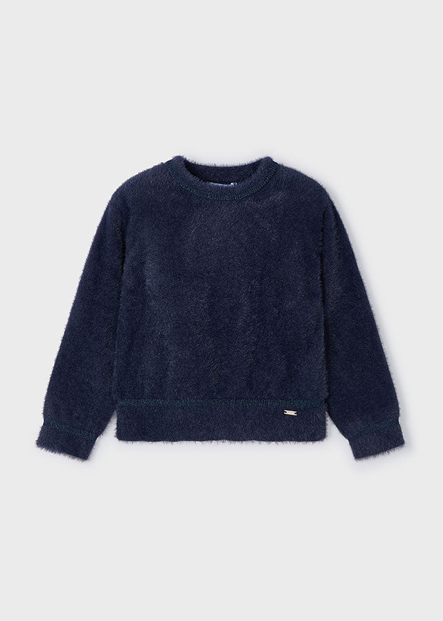 Mayoral Navy Textured Sweater