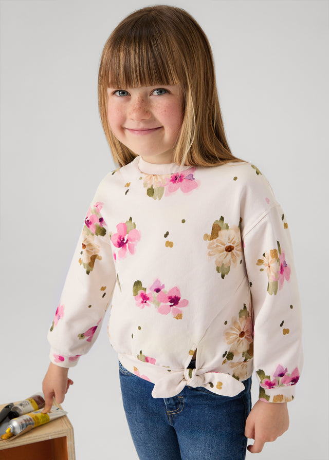 Mayoral Printed Pullover Chickpea Floral