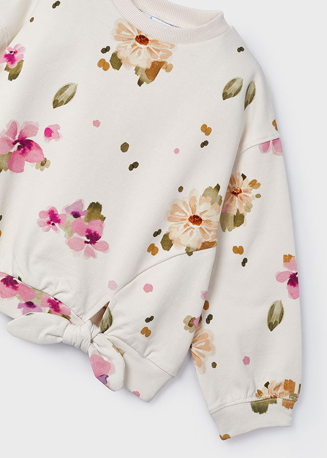 Mayoral Printed Pullover Chickpea Floral