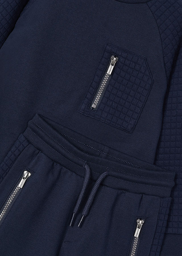 Mayoral Navy Padded Tracksuit Set