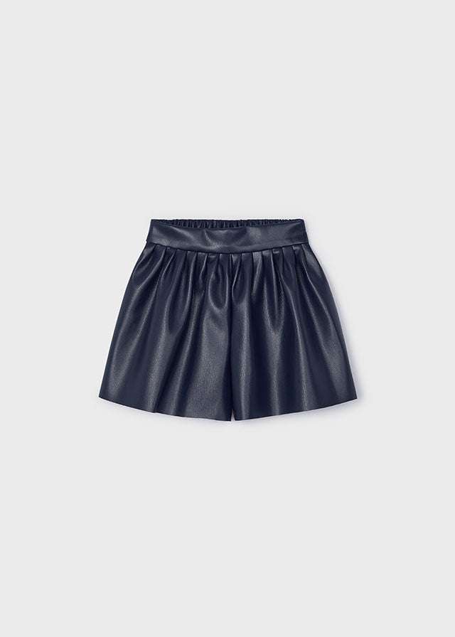 Mayoral Leathered Skirt Navy