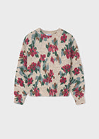 Mayoral Flower Print Sweater