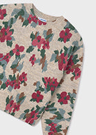 Mayoral Flower Print Sweater