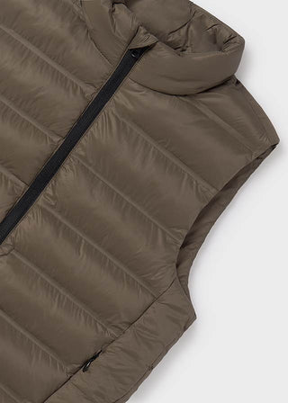 Mayoral Brown Ultralight Quilted Vest