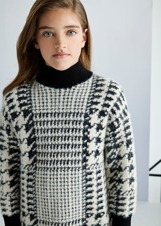 Mayoral Houndstooth Knit Dress
