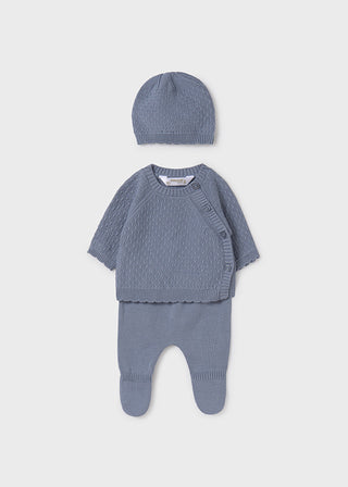 Mayoral Tricot Gift Set Dusty Blue