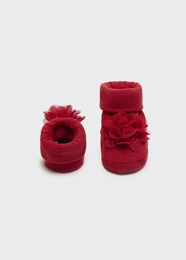 Mayoral Headpiece and Sock Set Red