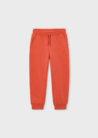 Mayoral Basic Cuffed Fleece Trousers Orange