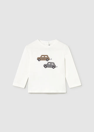 Mayoral L/S T-Shirt Knit Applique Cars