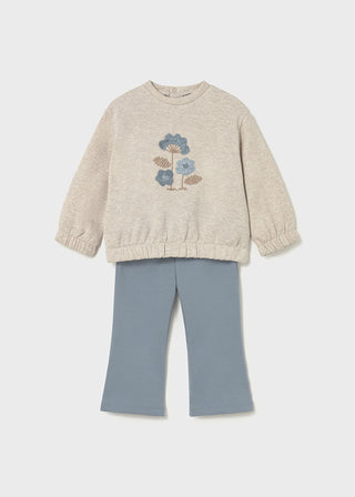 Mayoral Pullover and Leggings Set Blue Bell