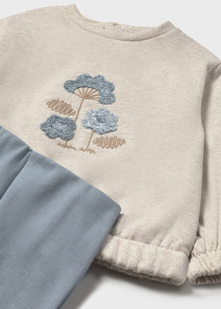 Mayoral Pullover and Leggings Set Blue Bell