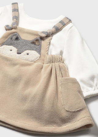 Mayoral Dungaree Skirt Raccoon
