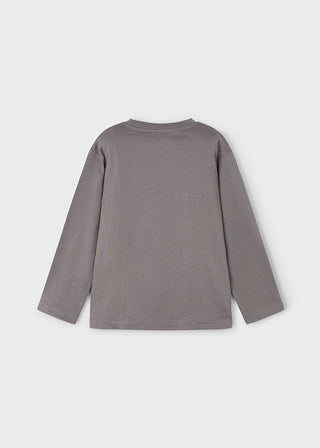 Mayoral L/S T-Shirt Glow in the Dark Grey Dino