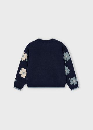 Mayoral Jacquard Jumper Flowers
