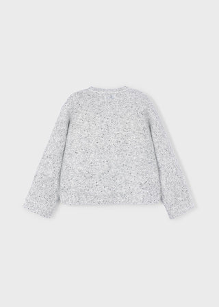 Mayoral Sequins Sweater Silver