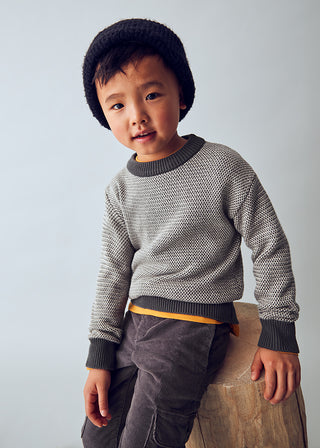 Mayoral Textured Sweater Blackboard