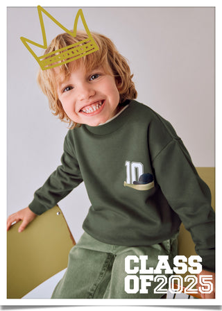 Mayoral Back Print Pullover Baseball