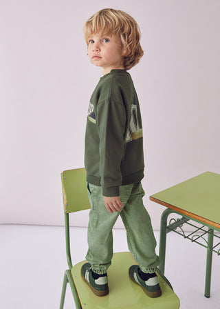 Mayoral Back Print Pullover Baseball