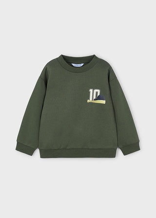 Mayoral Back Print Pullover Baseball