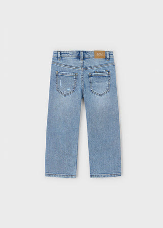 Mayoral Wide Fit Denim Pants Medium