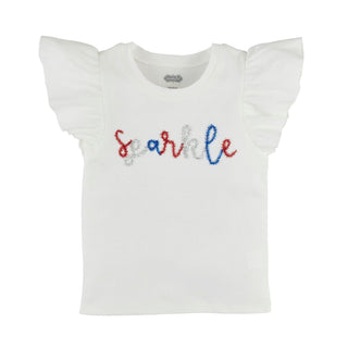 Mud Pie Firework Tinsel Shirt