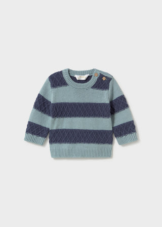 Teal & Navy Sweater, 1-2M