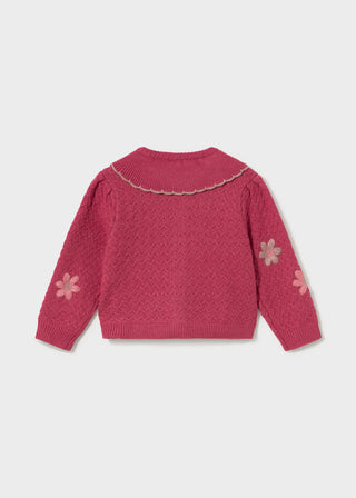 Mayoral Floral Embroidered Cardigan