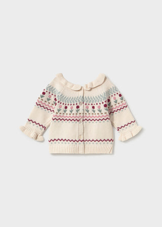 Mayoral Knit Sweater with Flowers