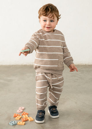 Truffle Stripe Pants, 6M