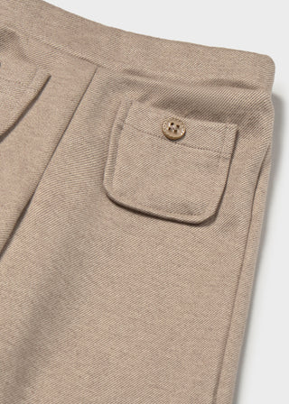 Twill Knit Trousers, Walnut, 6M